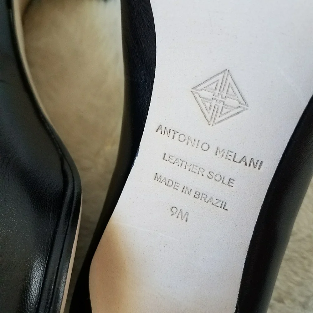 ANTONIO MELANI Ellen Leather Pointed Toe Pumps